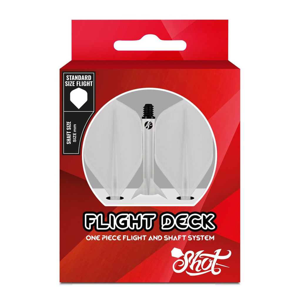 Buy Flight DeckOne Piece Dart Flight and Shaft SystemClear Online