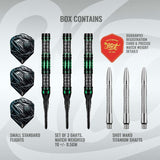 AI Cyberpunk Soft Tip Dart Set-90% Tungsten Barrels