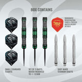 AI Cyberpunk Steel Tip Dart Set-90% Tungsten Barrels