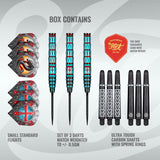 Future Knights St George Steel Tip Dart Set-95% Tungsten Barrels