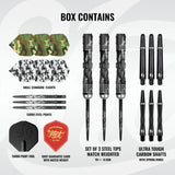 Camo Longshot Turbo Point - 95% Steel Tip Darts