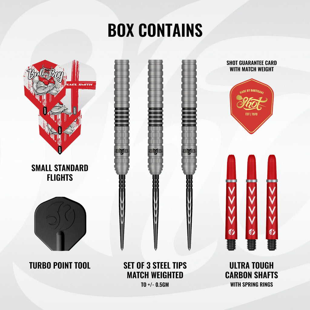 Michael Smith Series II Steel Tip Dart Set-90% Tungsten Barrels