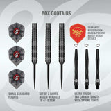 Shot Pro Series-Haupai Puha Steel Tip Dart Set V2- 90% Tungsten Barrels