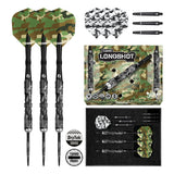 Camo Longshot Turbo Point - 95% Steel Tip Darts