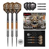 Shot Darts Gnarly Gnasha 95% Tungsten Dart Set - Steel Tip set, box contents