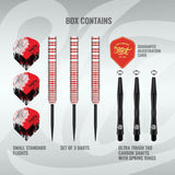 Michael Smith Game Day Steel Tip Dart Set-90% Tungsten Barrels