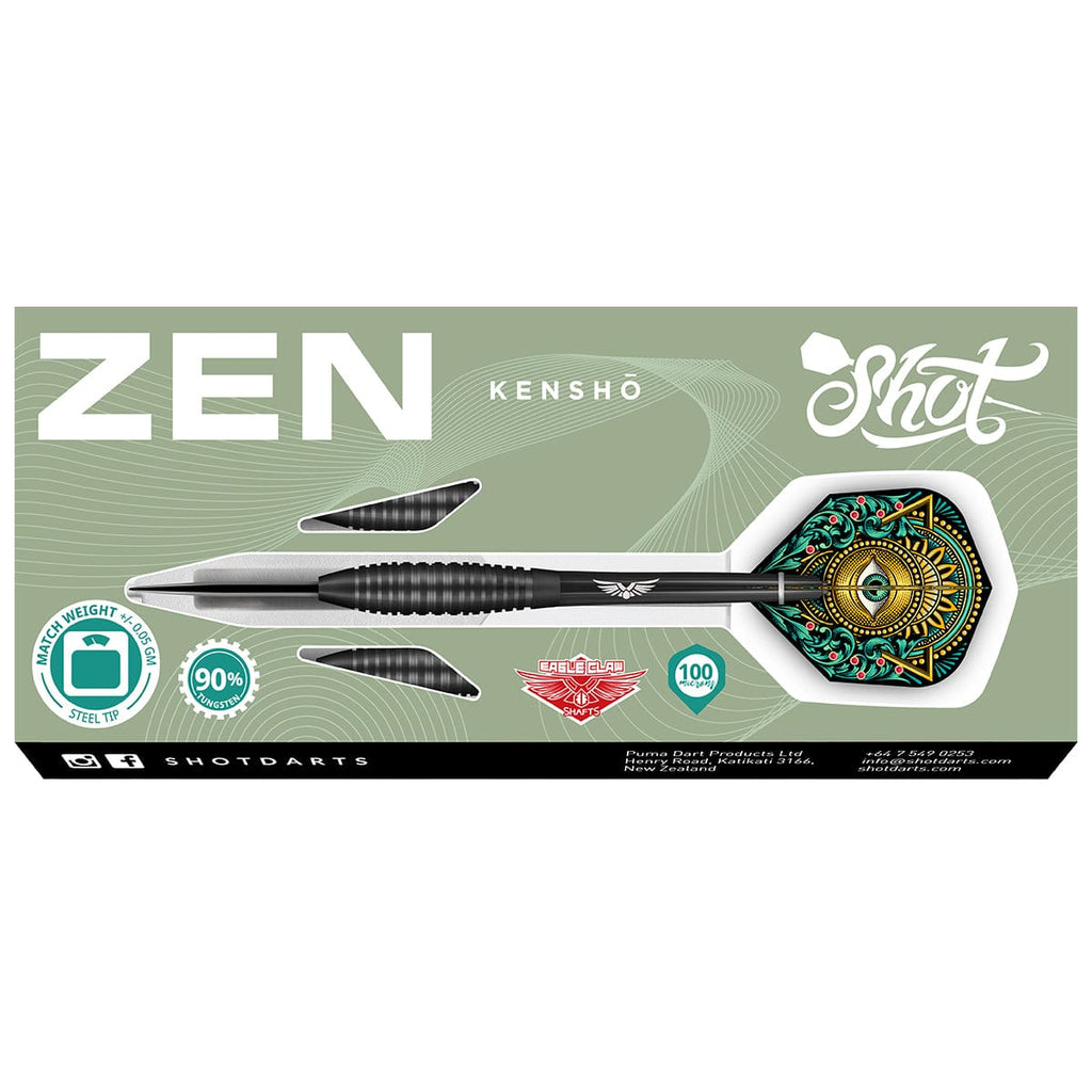 Zen Kensho Steel Tip Dart Set-90% Tungsten Barrels