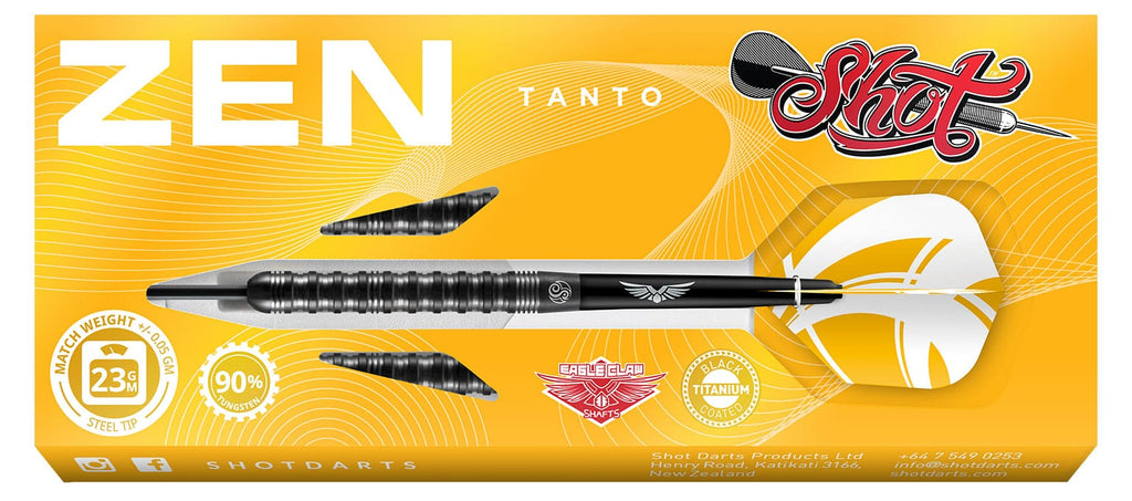 Zen Tanto Steel Tip Dart Set-90% Tungsten-