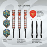 Roman Empire Juno Soft Tip Dart Set-90% Tungsten Barrels