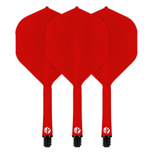 Flight Deck-One Piece Dart Flight and Shaft System-Red