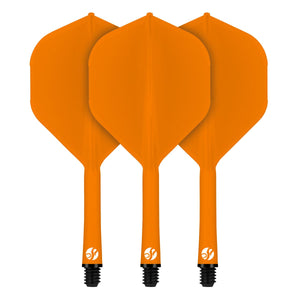 Flight Deck-One Piece Dart Flight and Shaft System-Orange