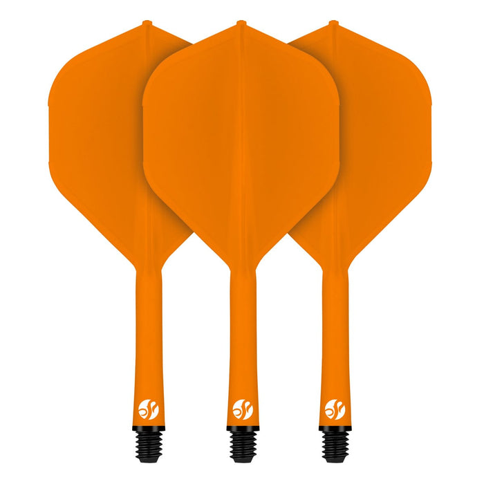 Flight Deck-One Piece Dart Flight and Shaft System-Orange