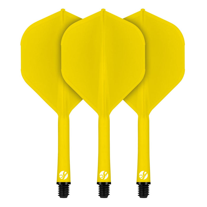 Flight Deck-One Piece Dart Flight and Shaft System-Yellow