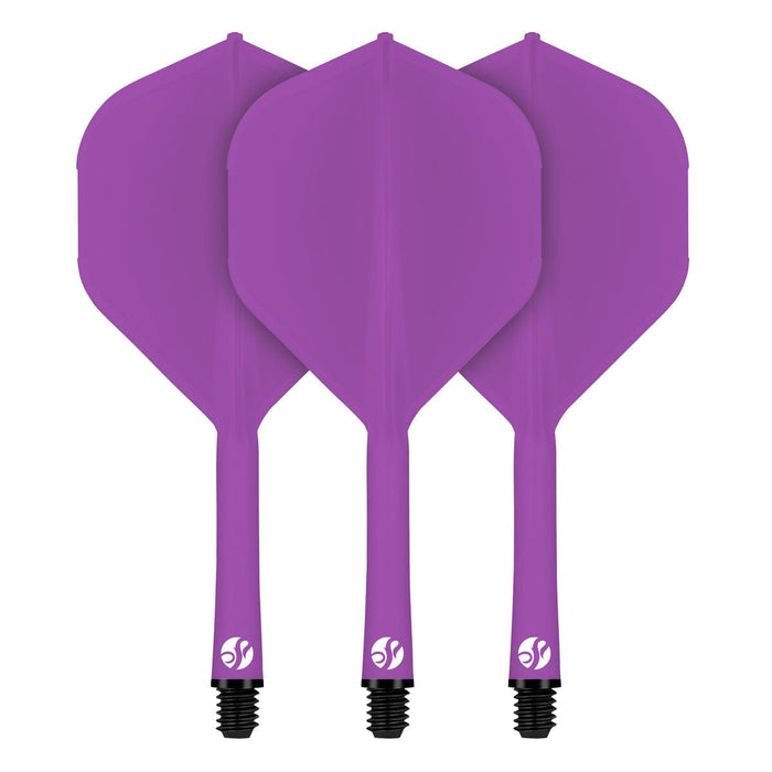 Flight Deck-One Piece Dart Flight and Shaft System-Purple