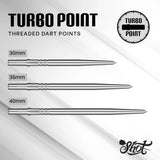 Turbo Steel Tip Dart Points - Silver