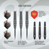 Gnarly Smasha Steel Tip Dart Set-90% Tungsten Barrels