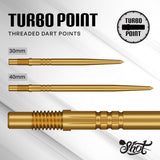 Turbo Steel Tip Dart Points - Gold