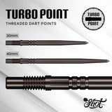 Turbo Steel Tip Dart Points - Black