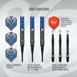 Tribal Weapon Java Soft Tip Dart Set-90% Tungsten Barrels