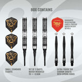 Viking Wolf Soft Tip Dart Set-90% Tungsten Barrels