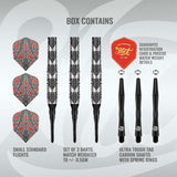 Warrior Awe Soft Tip Dart Set-90% Tungsten Barrels