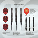Warrior Kapene Soft Tip Dart Set-90% Tungsten Barrels