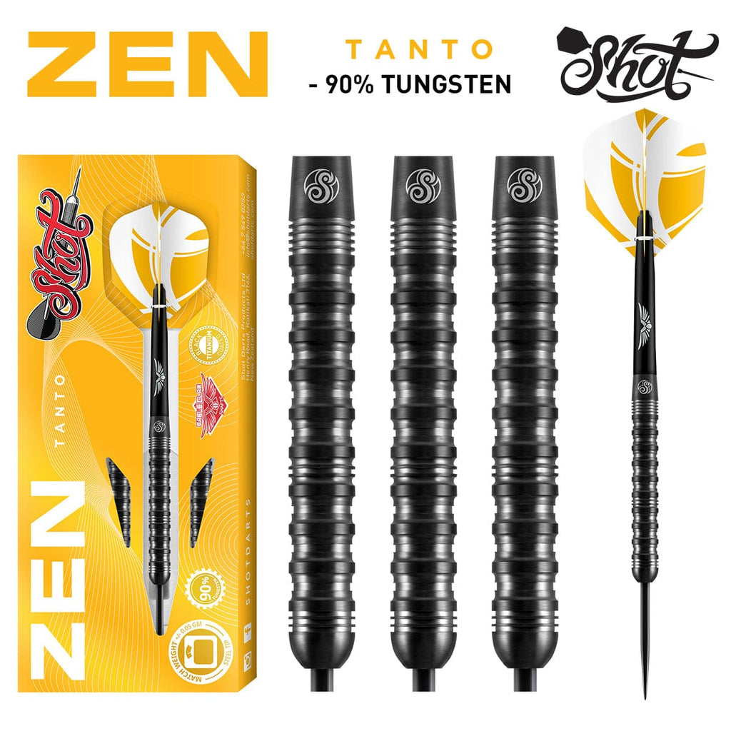 Zen Tanto Steel Tip Dart Set-90% Tungsten - Shot Darts New Zealand