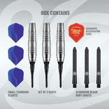 Zen Budo Soft Tip Dart Set-80%-Tungsten Barrels