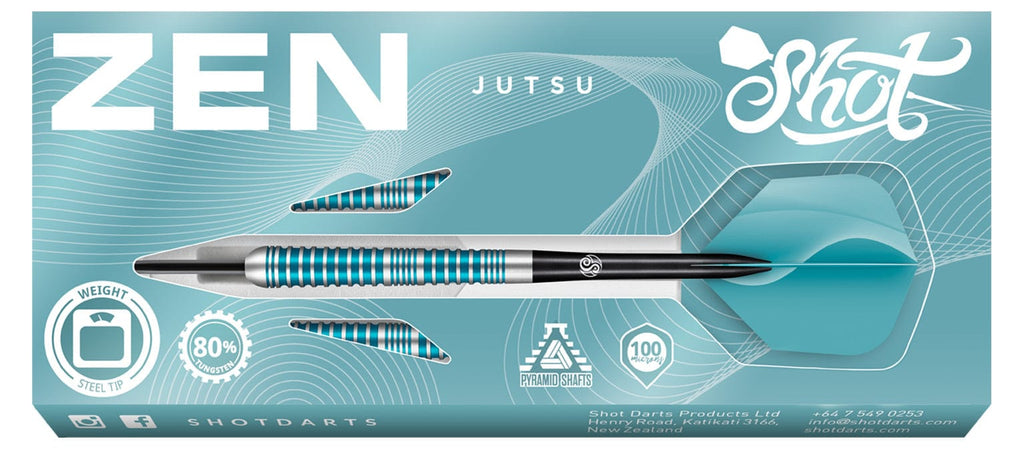 Zen Jutsu 2.0 Steel Tip Dart Set-80% Tungsten Barrels